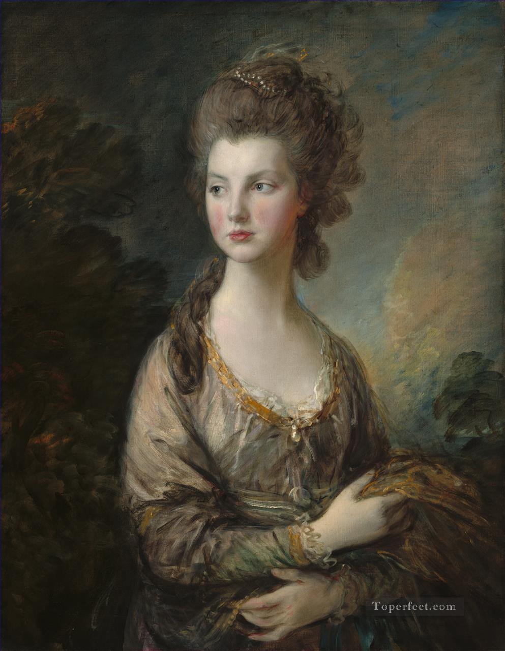 Mrs Graham 1775 portrait Thomas Gainsborough Oil Paintings